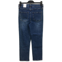 Forever New Blue High Rise Relaxed Fit Crop Length Denim Jeans Ladies Size AU 8