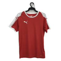 PUMA LIGA Jersey Red & White Short Sleeve Tshirt Training Top Mens Sz XS