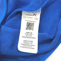 PUMA Junior Electric Blue Cotton Blend Hoodie With Front Pocket Kids Size M NEW