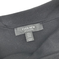 Ever New Black Bodycon Classy Crossover Ribbed Midi Dress Ladies Size AU 14 NEW
