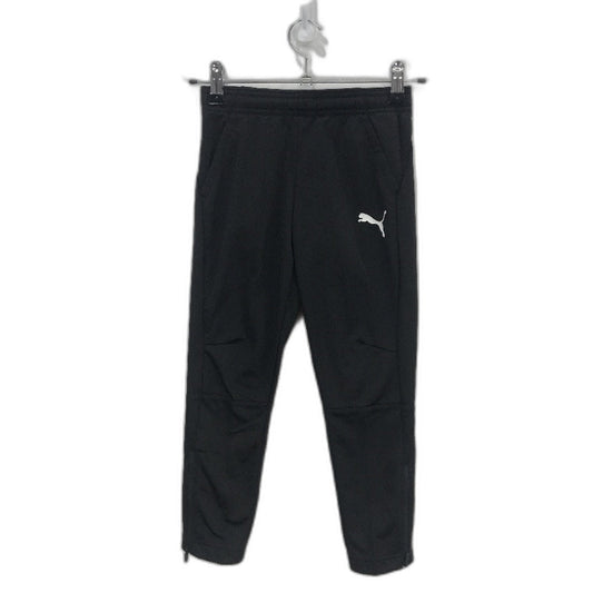 PUMA Black Junior LIGA Sports Training Full Length Pants Kids Size XS Age 5-6Y