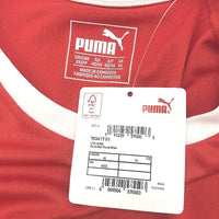 PUMA LIGA Jersey Red & White Sports T Shirt Training Top Mens Size XS