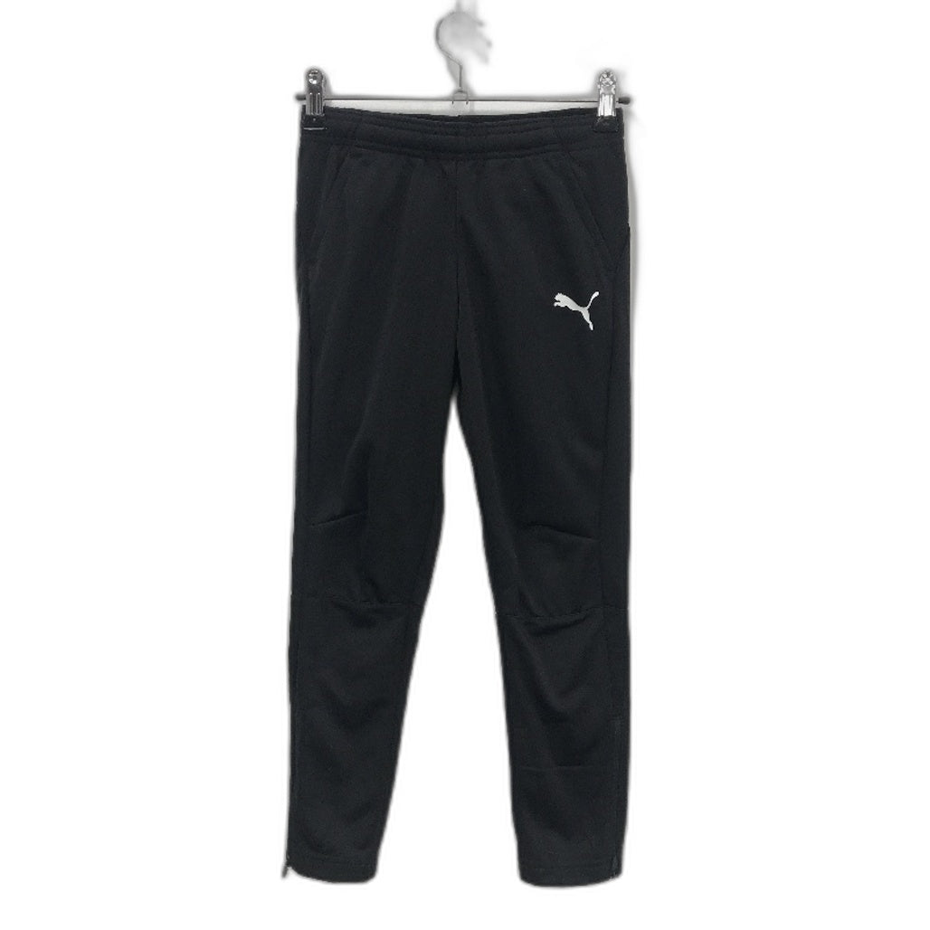 PUMA Junior Black LIGA Sports Training Full Length Pants Youth Size S 7-8Y NEW