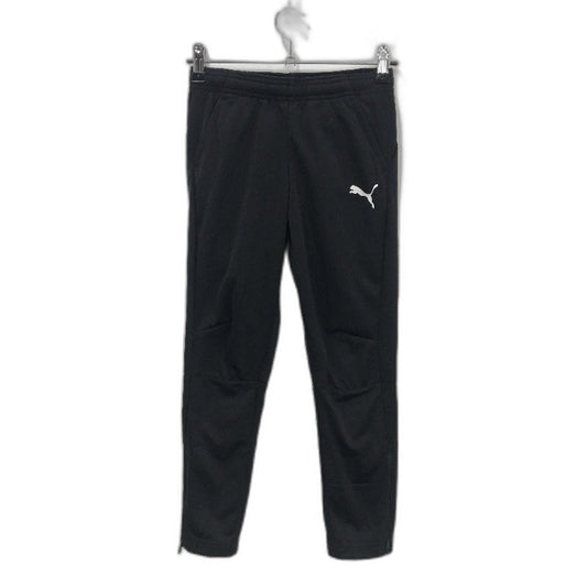 PUMA Junior Black LIGA Sports Training Full Length Pants Youth Size S 7-8Y NEW