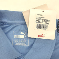 PUMA Junior Blue Ascension Training Short Sleeve Polo Shirt Youth Size M 9-10Y