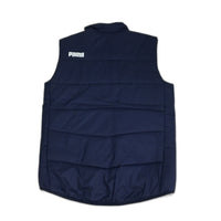 PUMA Navy LIGA Casual Padded Puffer Zip Vest Jacket With Pockets Mens Sz XS NEW