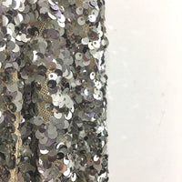 Forever New Silver Short Sleeve Sequin One-Shoulder Mini Dress Ladies Size AU 10
