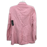 Forever New Light Pink Linen Blend Double Breasted Blazer Ladies Size AU 8 NEW