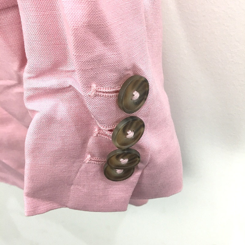 Forever New Light Pink Linen Blend Double Breasted Blazer Ladies Size AU 10 NEW