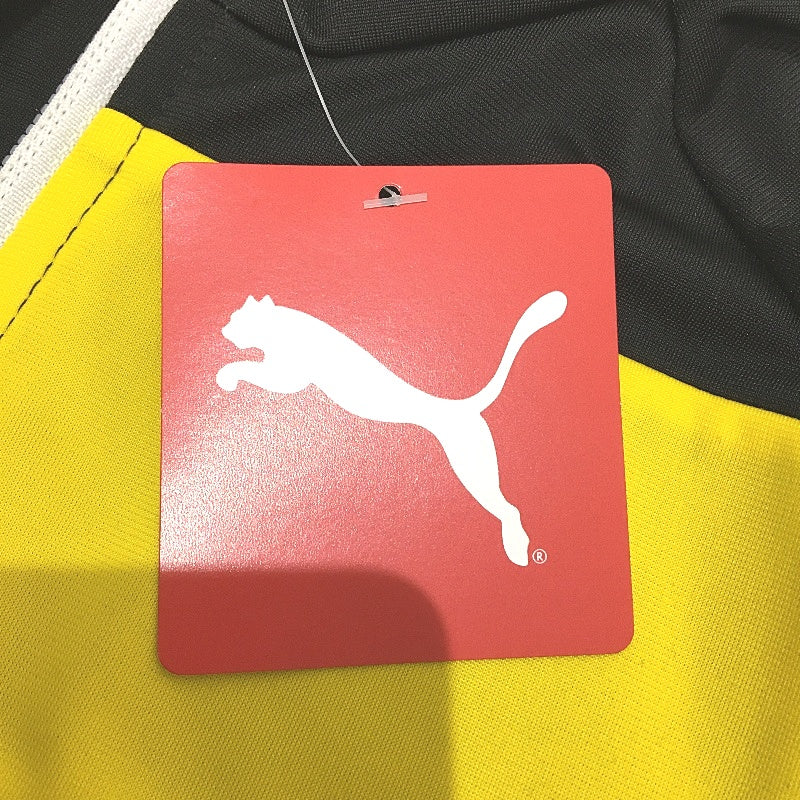 PUMA Spirit II Poly Training Zip Jacket Yellow Junior Boys Youth Size S 7-8Y NEW