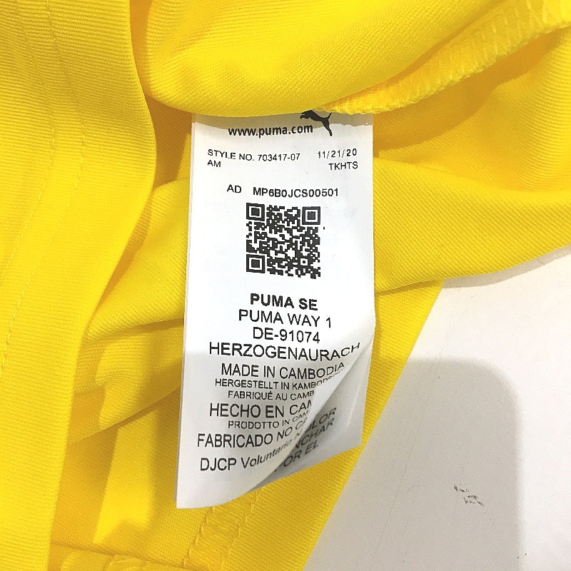 PUMA LIGA Jersey Cyber Yellow KidsTop TShirt Training Top Youth Size L 11-12Y