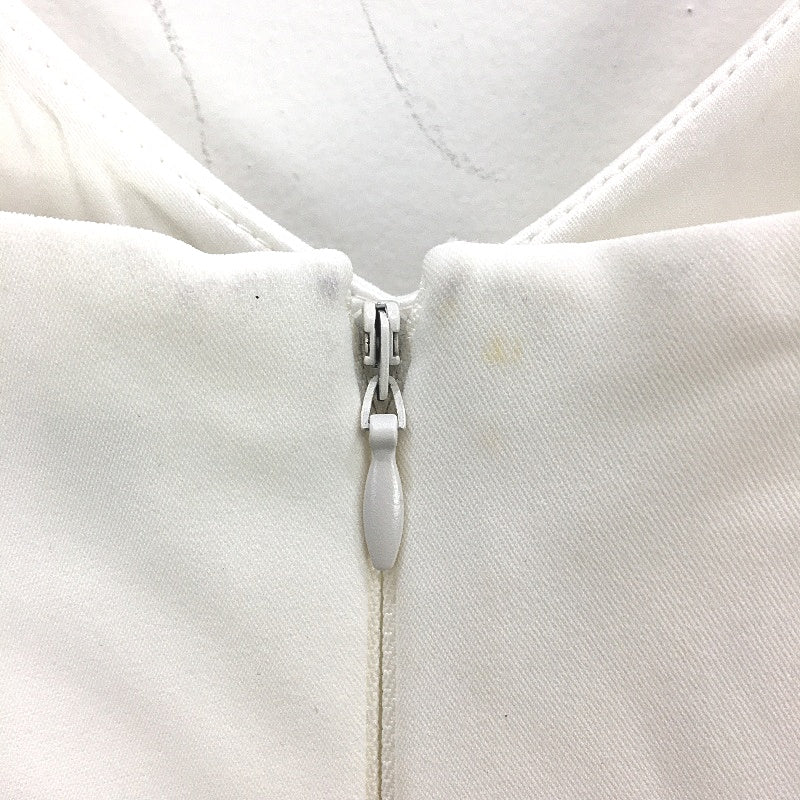 Forever New White Split Wide Leg Zip-Back Jumpsuit Ladies Size AU 10 NEW