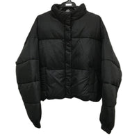 Subtitled Black Casey Cropped Puffer Jacket Ladies Size L NEW
