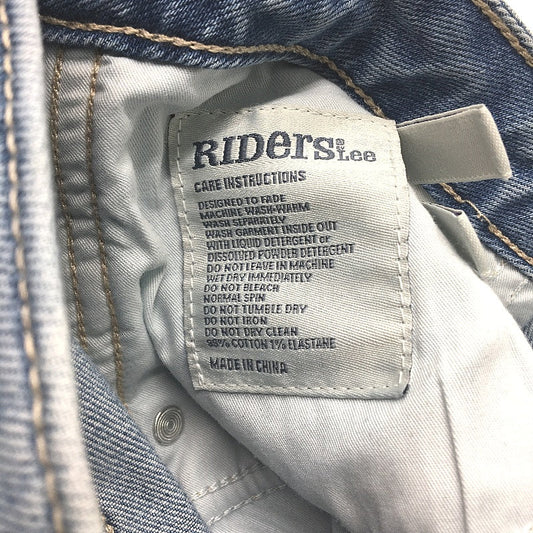 Riders by Lee Light Blue Hi-Mom High Rise Cuffed Ankle Denim Jeans Ladies Sz 13