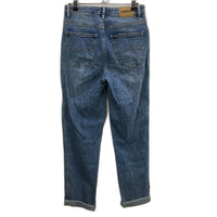 Riders by Lee Blue Hi-Mom High Rise One-Leg-Ripped Denim Jeans Ladies Size 9