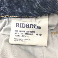 Riders by Lee Blue Hi-Mom High Rise One-Leg-Ripped Denim Jeans Ladies Size 9