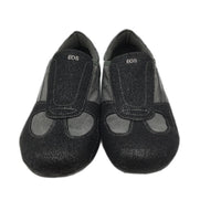 EOS 2 Tone Grey Material Light Sparkle Slip On Sneaker Shoes Ladies Size 38 NEW