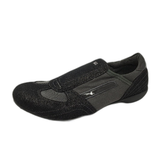 EOS 2 Tone Grey Material Light Sparkle Slip On Sneaker Shoes Ladies Size 39 NEW