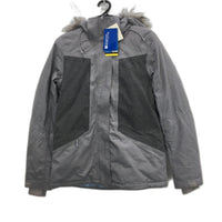 Mountain Warehouse Blizzard Grey Textured Hooded Ski Jacket Ladies Size 8 NEW