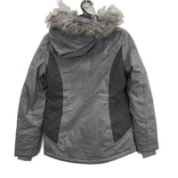 Mountain Warehouse Blizzard Grey Textured Hooded Ski Jacket Ladies Size 8 NEW