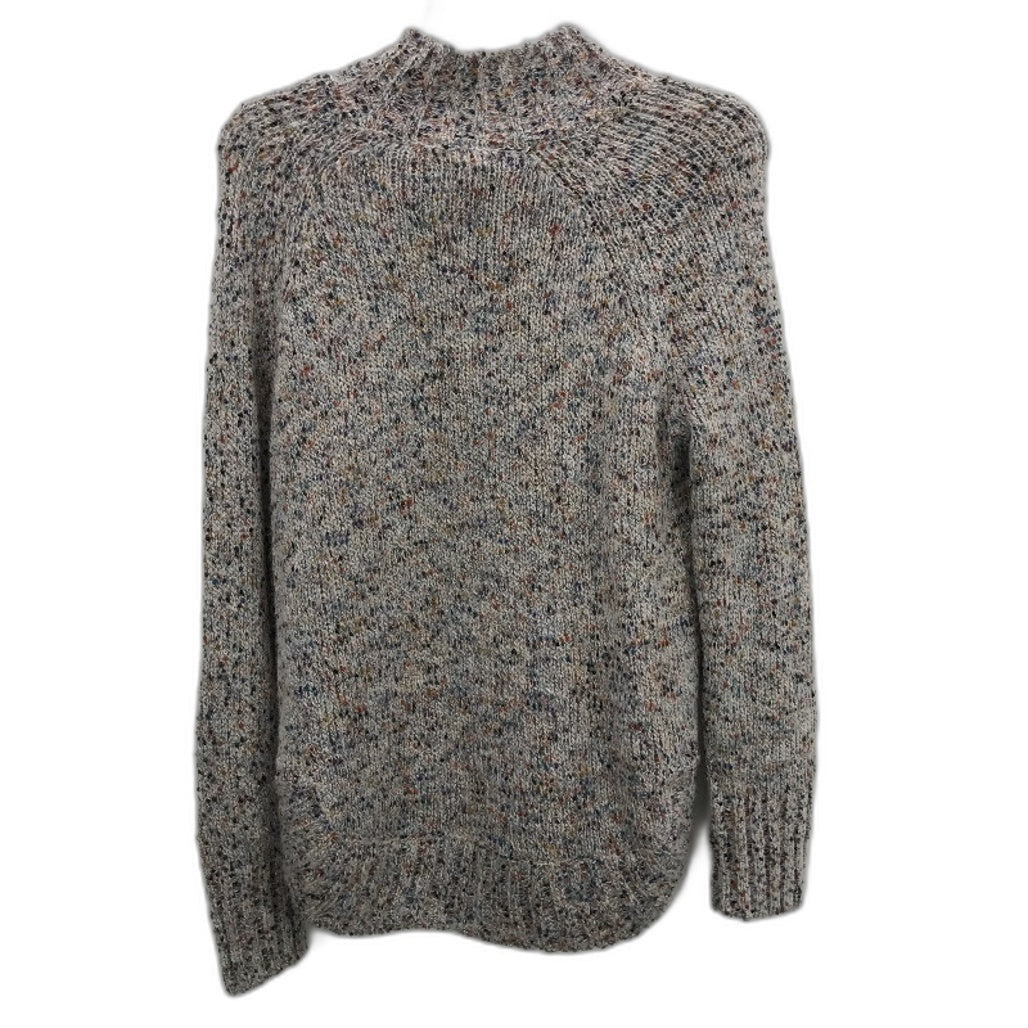 Regatta Grey With Flecks Round Neck Button Feature Knit Top Ladies Size 10 NEW