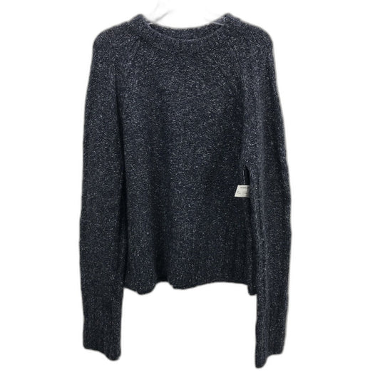 Regatta Dark Grey Round Neck Ribbed Sleeve Knit Top Ladies Size 10 NEW