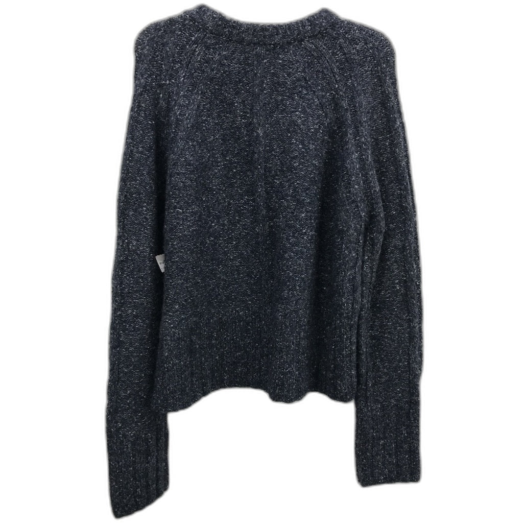 Regatta Dark Grey Round Neck Ribbed Sleeve Knit Top Ladies Size 10 NEW