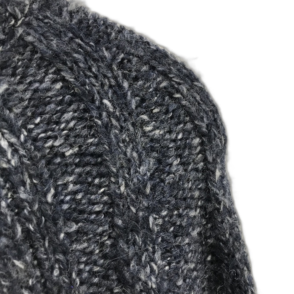 Regatta Dark Grey Round Neck Ribbed Sleeve Knit Top Ladies Size 10 NEW