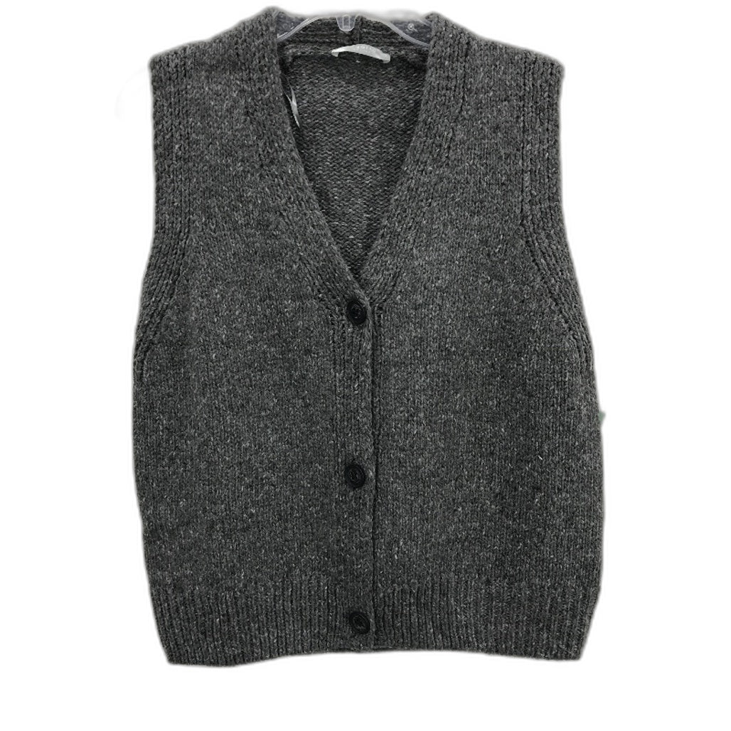Regatta Petites Dark Grey Button Up Knitted Vest Top Ladies Size 10 NEW