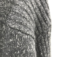 Regatta Charcoal High Neck Ribbed Sleeve Knit Top Ladies Size 10 NEW