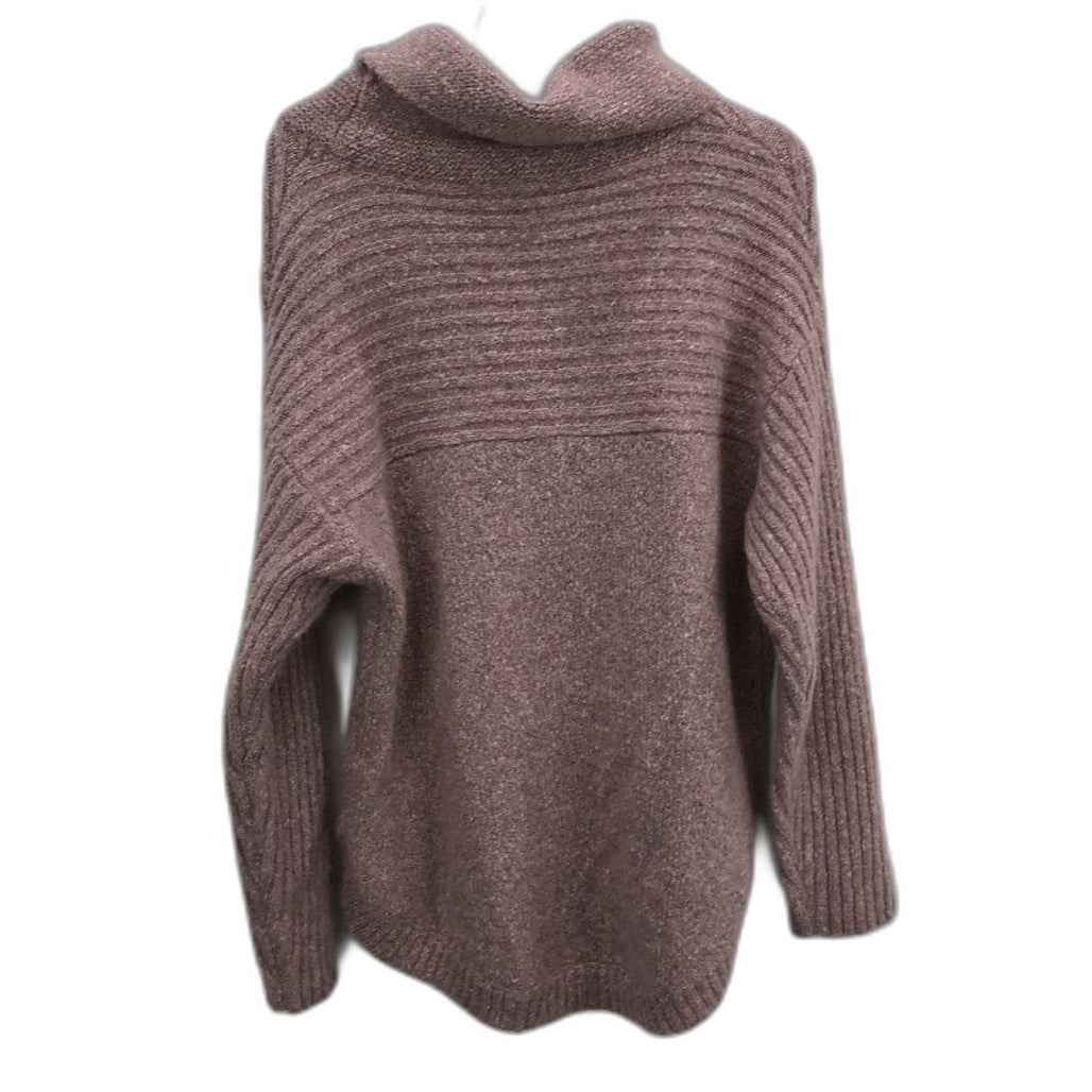 Regatta Pink High Roll Neck Ribbed Sleeve Knit Top Ladies Size 10 NEW