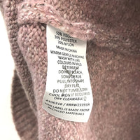 Regatta Pink High Roll Neck Ribbed Sleeve Knit Top Ladies Size 10 NEW