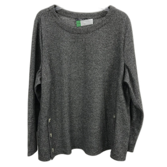 Regatta Pipers River Grey Button Feature Soft Long Sleeve Top Ladies Size 20 NEW