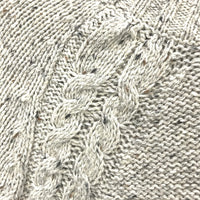 Regatta Grey Fleck Cotton Blend Twin Cable Knit Jumper Ladies Size 10 NEW