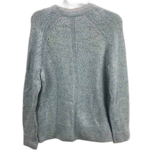 Regatta Light Blue Fleck Raglan Sleeve Pearl Knit Jumper Ladies Sz 10 NEW