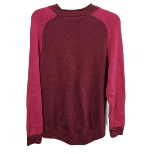 Regatta Ruby Pink Small Gauge Ribbed Knit Tableline Jumper Ladies Sz 10 NEW