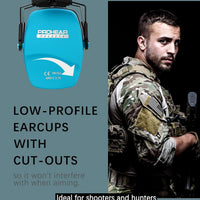 PROHEAR Work Safety Equipment & Gear Noise Reduction Earmuffs Blue Size NEW