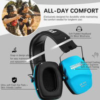 PROHEAR Work Safety Equipment & Gear Noise Reduction Earmuffs Blue Size NEW
