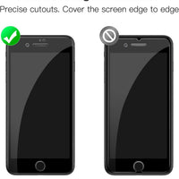 JETech Full Screen Protectors Coverage Screen Protector for iPhone 8 Plus/7 NEW