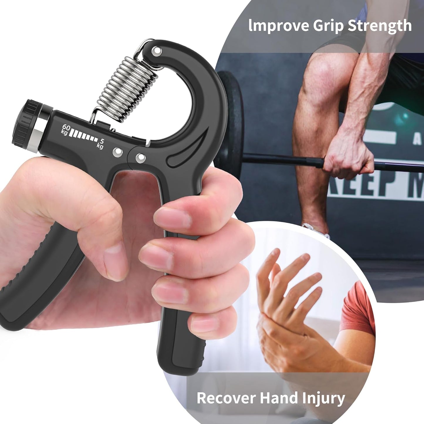 PROIRON Adjustable Grip Strength Trainer Hand Exerciser for Forearm Muscle DEMO