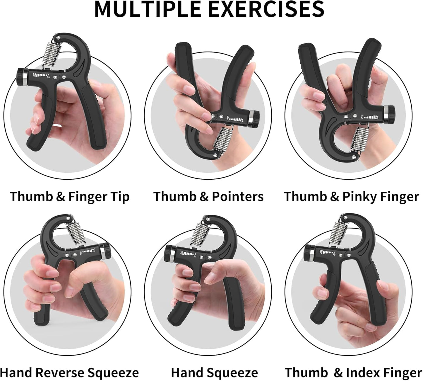 PROIRON Adjustable Grip Strength Trainer Hand Exerciser for Forearm Muscle DEMO