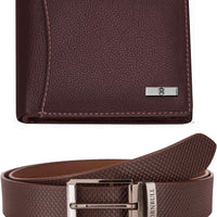 HORNBULL Mens Accessories Gift Set - Brown Wallet and Belt Combo NEW