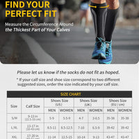 CAMBIVO Compression Socks 20-30 mmHg for Men & Women, Grey, Large/X-Large DEMO