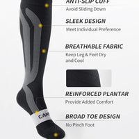 CAMBIVO Compression Socks 20-30 mmHg for Men & Women, Grey, Large/X-Large DEMO