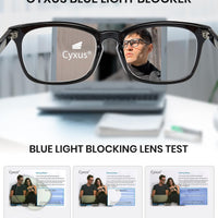 Cyxus Blue Light Blocking Glasses for Men & Women, UV Protection, DEMO