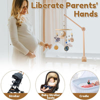 Wooden Baby Mobiles Crib Mobile Arm Holder Hanging Nursery Decor for NEW