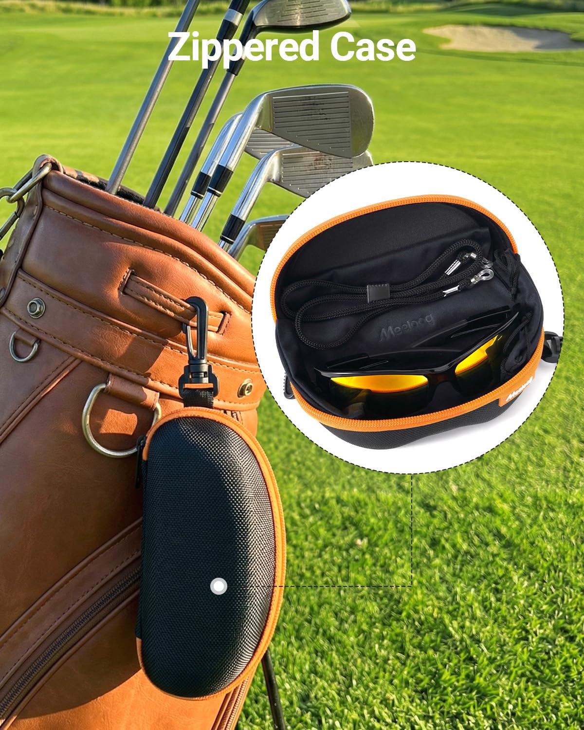 Meeloog Unisex Active Glasses Lightweight Wrap Around Golf Sunglasses NEW