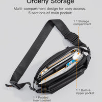 Inateck Unisex Stylish Small Cross-Body Sling Bag, Adjustable Shoulder DEMO