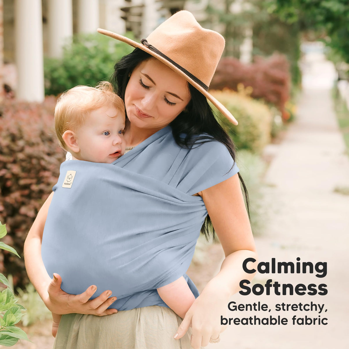 KeaBabies Baby Wrap Carrier All in 1 Powder Blue One Size Sling Size One NEW
