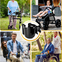 BUNDLEPRO 2-in-1 Cup Holders Stroller Cup Holder with Mobile Phone Case NEW